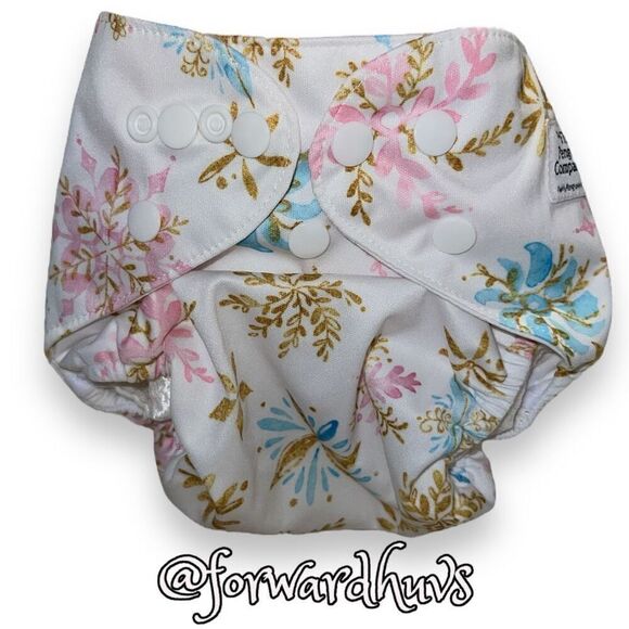 The Fluffy Penguin Diaper Company | Cloth Diaper Cover | Winter Theme - Picture 3 of 8